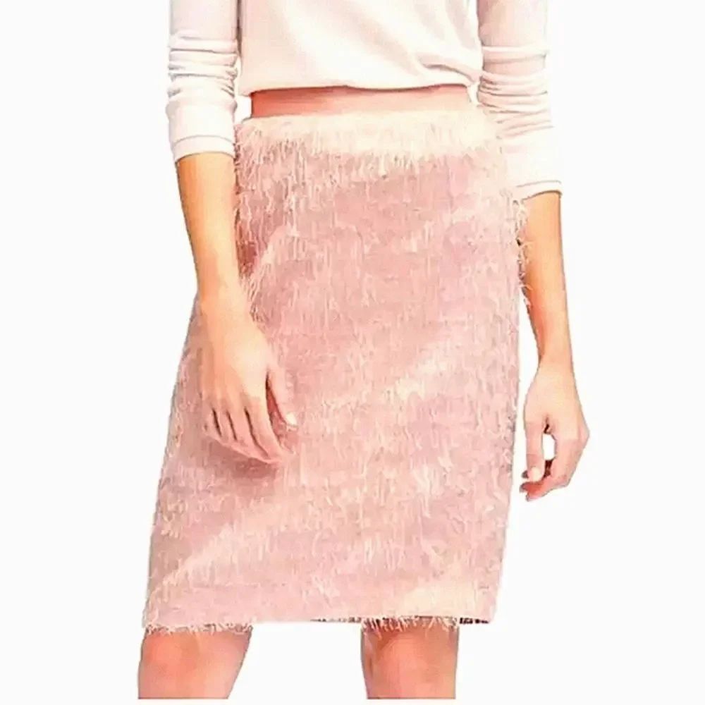 Banana Republic Pink Eyelash Pencil Skirt Sz 0
